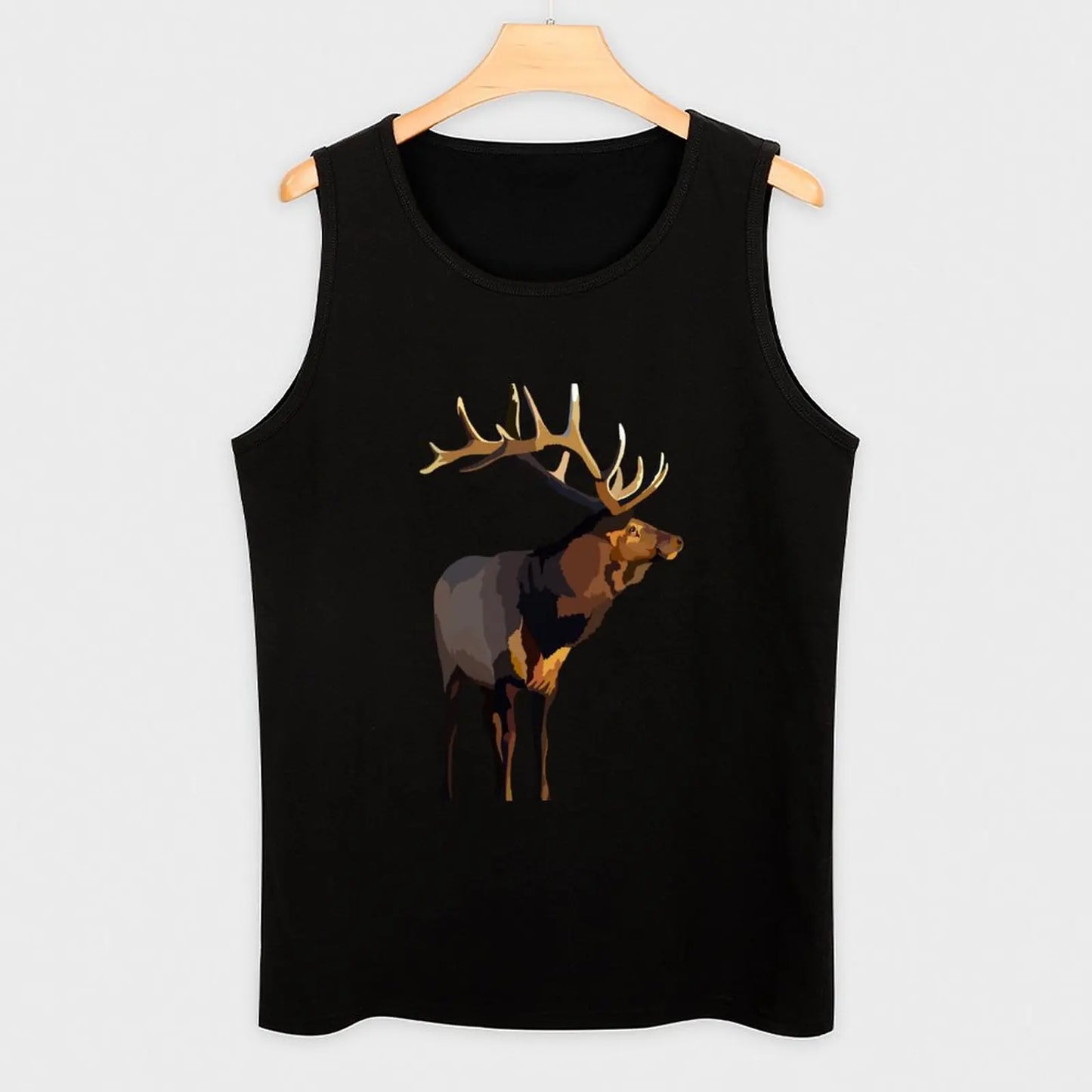 E is for Elk Tank Top T-shirts men fitness clothing for men