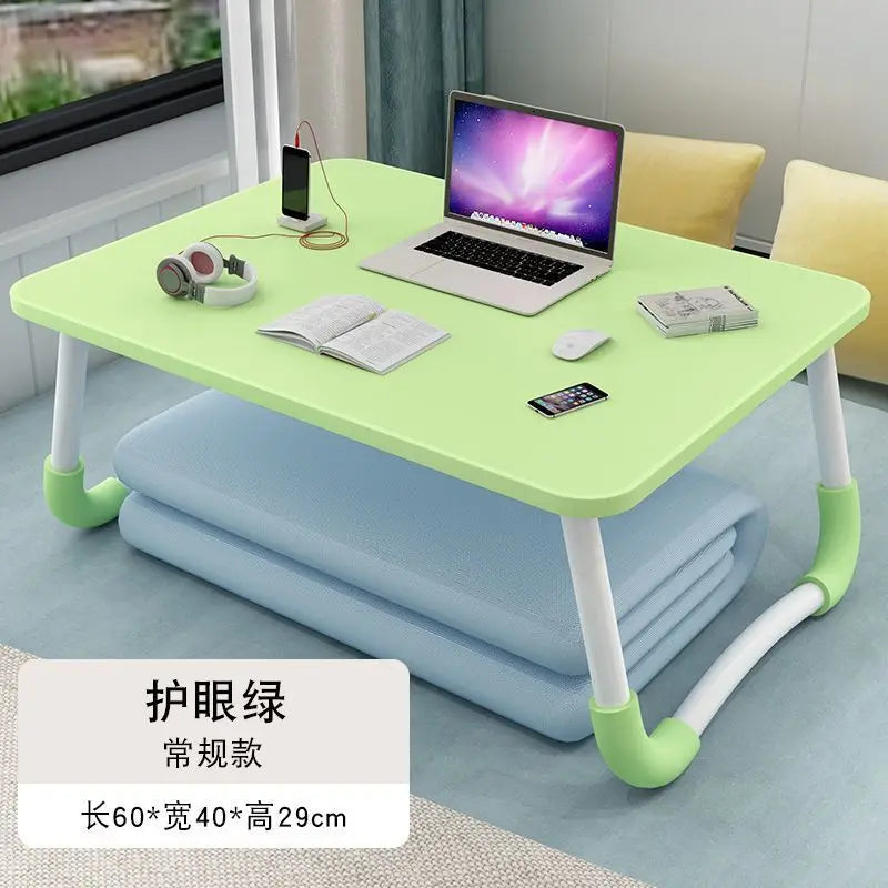 AOLIVIYA Bed Folding Small Table Bed Desk Notebook Table Bed Bedroom Sitting Student Dormitory Study Sofa Table