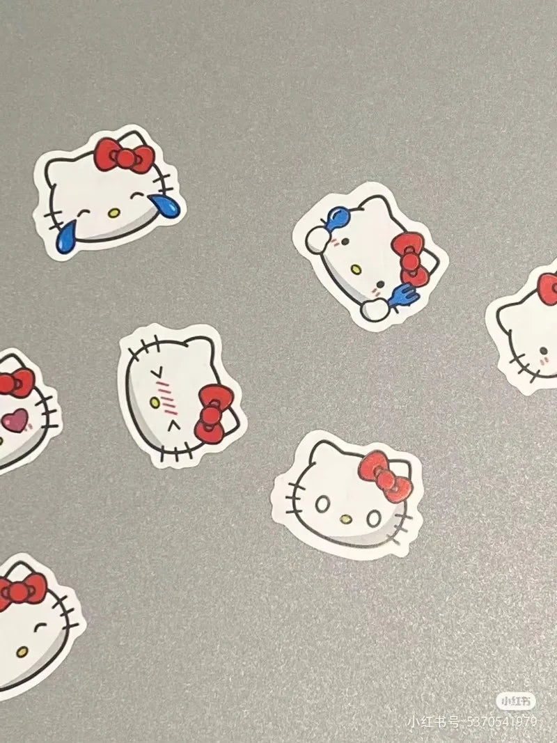 500 stücke Hallo Kitty Nette Aufkleber Cartoon Anime Schreibwaren Kunst Liefert Party Umschlag Abdichtung Decor Spielzeug Baby Shower Party Geschenk 