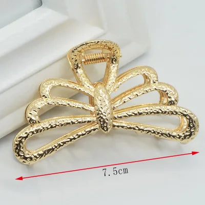 Fashion large Simple Wild Geometric Hair Claw For Women Girls Clamps Hair Crab Metal Women Hair Clip Claw Accessories Headwear