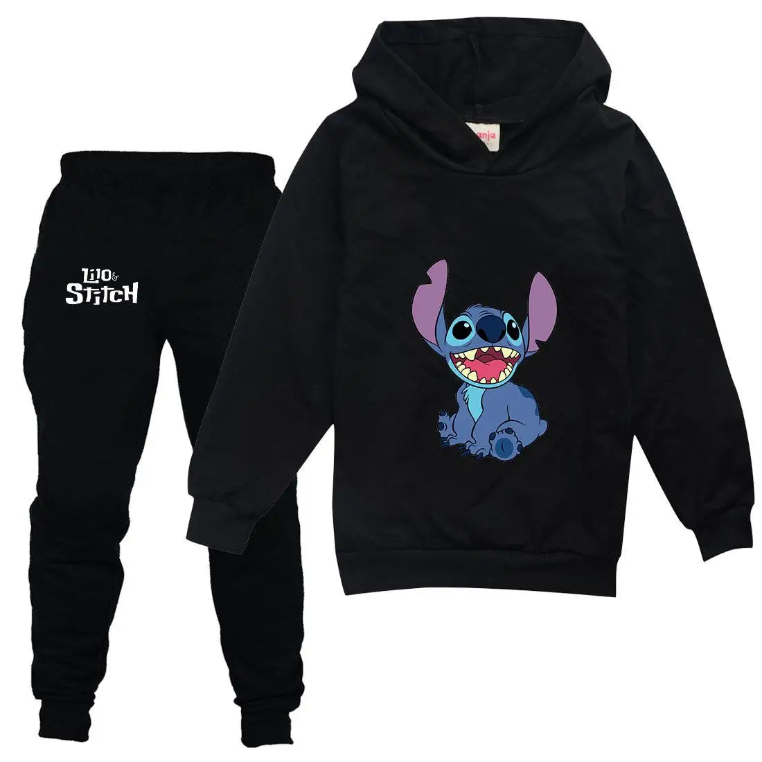 Disney Lilo Stitch Kids Clothing Sets Suit Boys Girls Tracksuits Kids Brand Sport Suits Stich Hoodies Teen Tops Pants 2Pcs Set