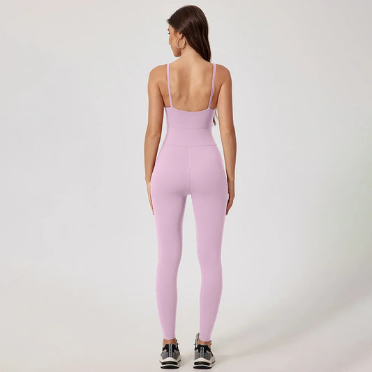 Zipper Brushed Sling Skinny Yoga Bodysuit Gym Workout Quick Dry Athletic Wear Outdoor Sports Running Comfortable Fitness Clothes