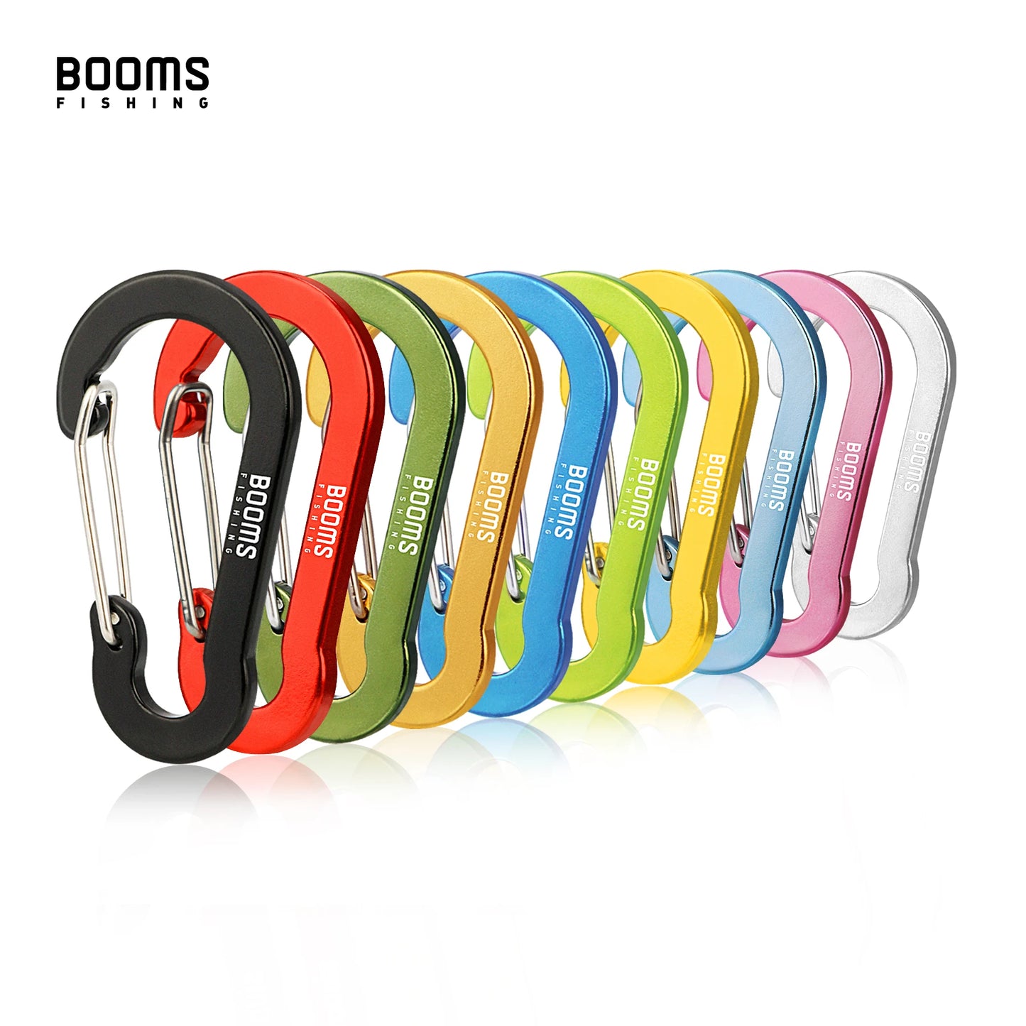 Booms Fishing CC1 Kleine Karabinerhaken aus Stahl für Outdoor-Camping, Multifunktionswerkzeug, Angelzubehör, 6 Stück 