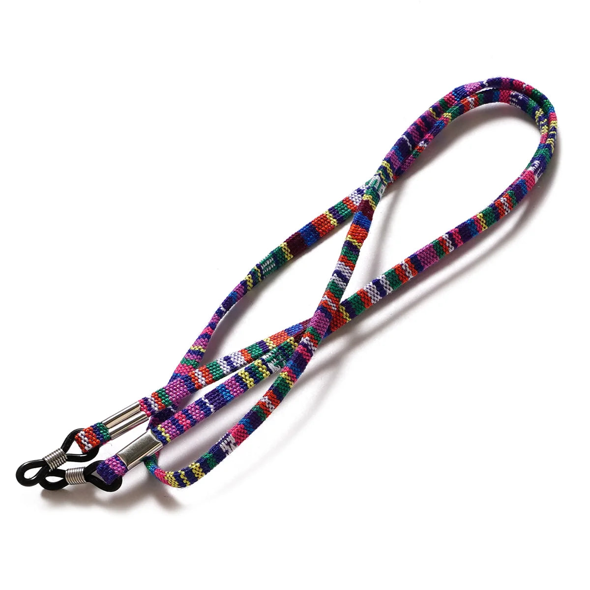 2PCs Bohemia sunglasses rope adjustable anti slip eyewear glasses string cord elastic polyester fashion neck straps