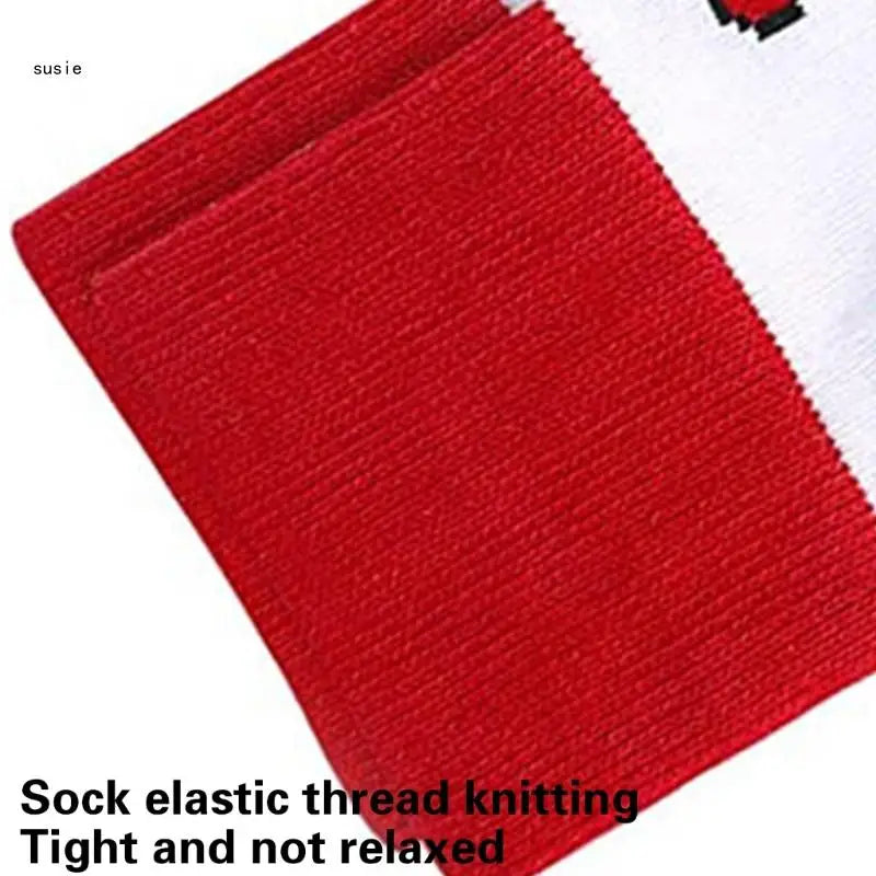 Cotton Middle Calf Socks for Him and Her Heart Lips Pattern for Valentines Day X7YA