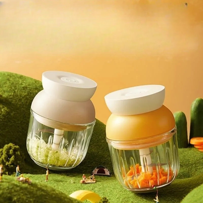 BPA-free Mini Baby Food Processor Electric Multifunction Vegetable Chopper Garlic Mincer Spice Mill Machine USB Chopper