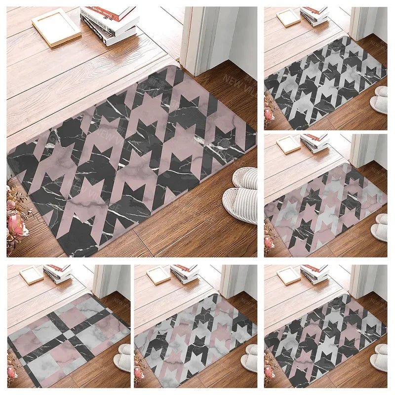 House entrance carpet home doormat entrance room bath mat marbling foot mat bathroom non-slip mat kitchen water absorption mat
