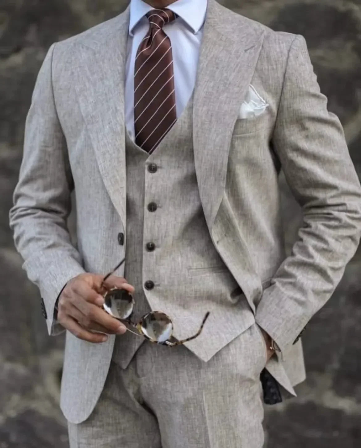 Suits For Men Steampunk Black Three Piece Formal Occasion Regular Length Costume Blazer Jacket Pants Vest Elegant Slim Fit 2023