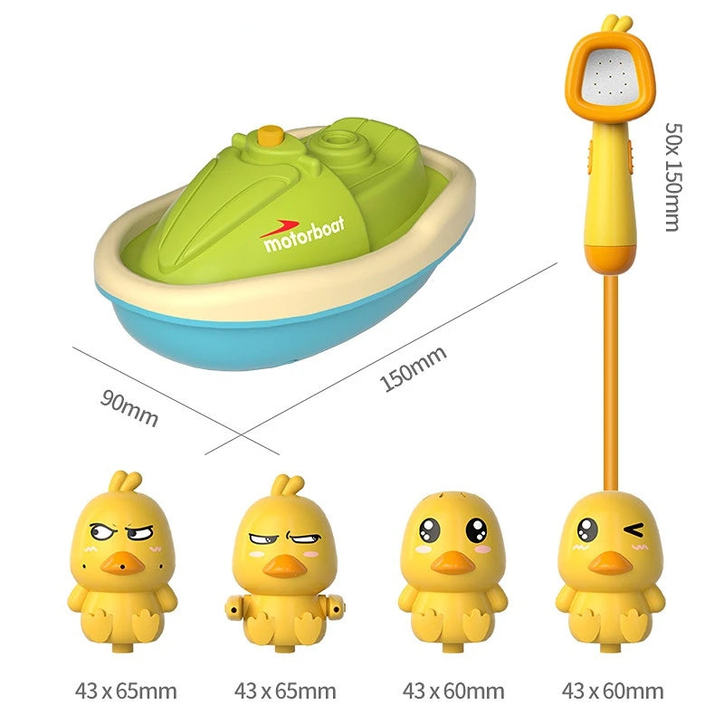 Baby-Badespielzeug, süße Ente, elektrischer Wasserspray, Badezimmer-Badespielzeug, Kinderbad und Dusche, Badewanne, interaktives Kleinkindspielzeug, Geschenke 