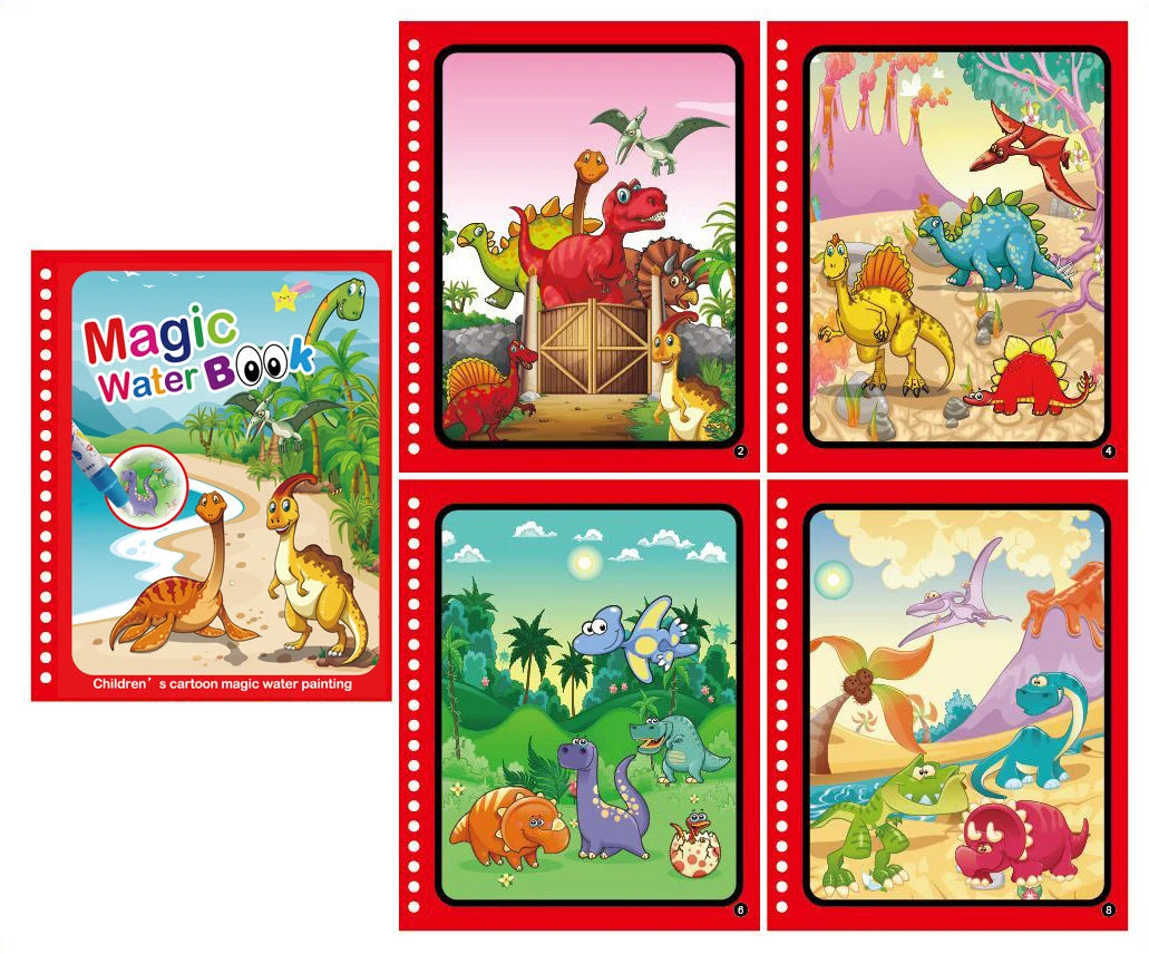 NEU Magische Wasserzeichenbücher für Kinder, Malbücher, Malspielzeug für Kinder, Geburtstagsgeschenk für Jungen und Mädchen, Weihnachten, Neujahr 