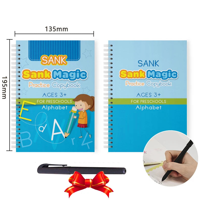 Magic Practice Copybook SANK Reusable Arabic for Kid Writing Groove Arabic Alphabet Wordpad Kids Word Calligraphy