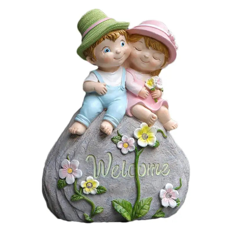 Garden Sculptures Solar Outdoor Lights Garden Decorations