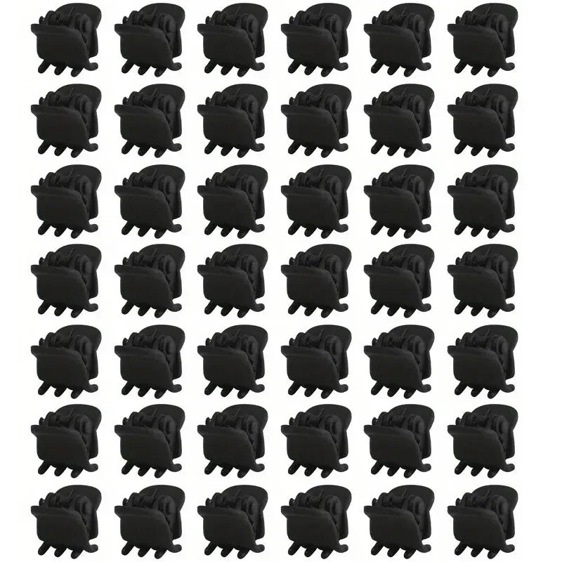 Black Mini Hair Claw Clips for Women Girls Korean Simple Small Transparent Plastic Clips Hairpin Kids Hair Styling Accessories