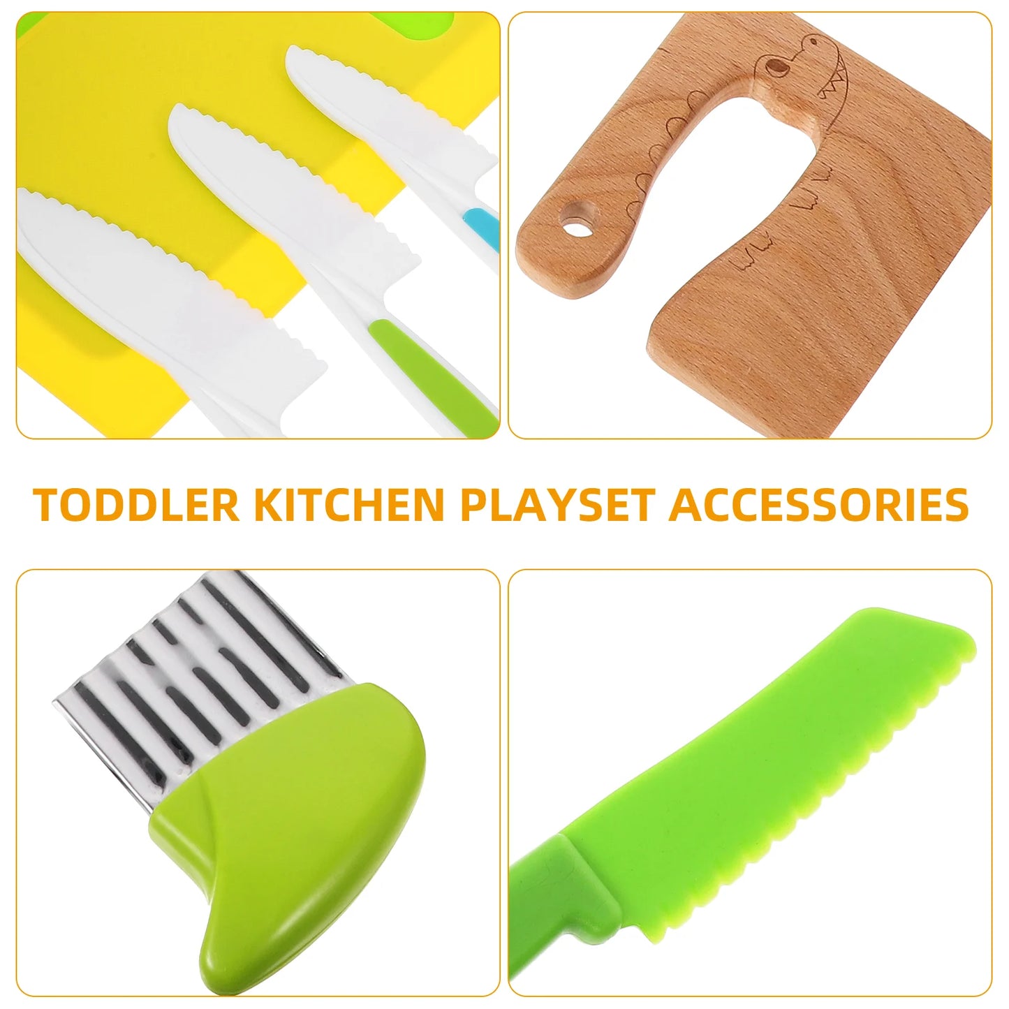 Kitchen Cooking Tools Toys for Toddlers Kids Playset Twelve Piece Accessories Child