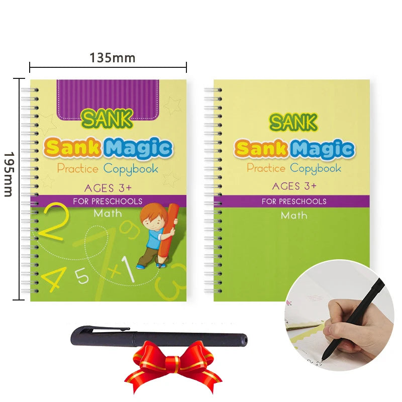 Magic Practice Copybook SANK Reusable Arabic for Kid Writing Groove Arabic Alphabet Wordpad Kids Word Calligraphy