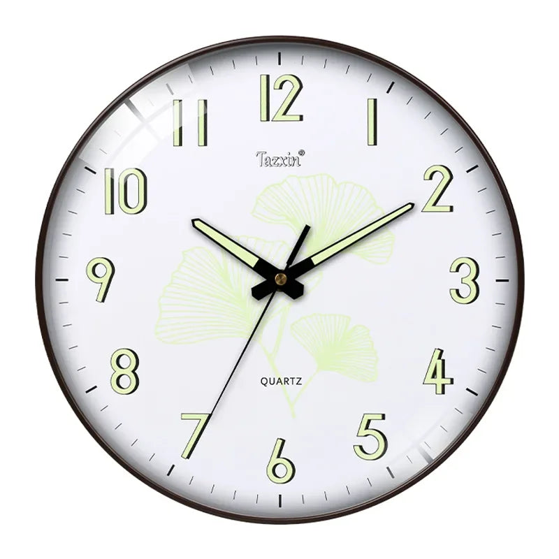 12 Inch Silent Non Ticking Quartz Clocks With Night Light for Bedroom Living Room Kitchen,Large Luminous Home Decoration