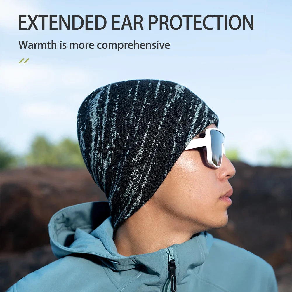 قبعة AONIJIE M41 Marino الصوفية الشتوية المقاومة للرياح والدافئة، ناعمة ومريحة ومناسبة للرجال والنساء والجري وركوب الدراجات 