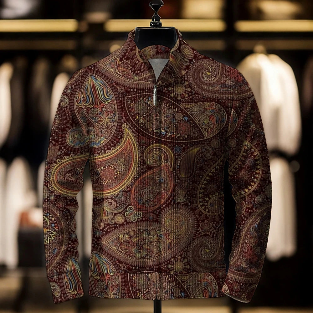 2024 Men’s Casual Christmas 3D Print Sweater Cardigan Loose Outerwear Coat, Winter Men’s Fashion Jacket, Casual Men’s Clothing