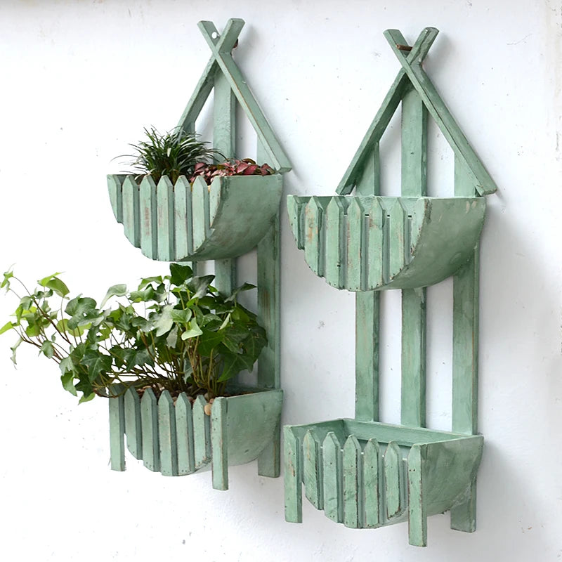 Wall-hung fleshy flowerpot creative balcony wall-hung hanging  garden decoration hanging