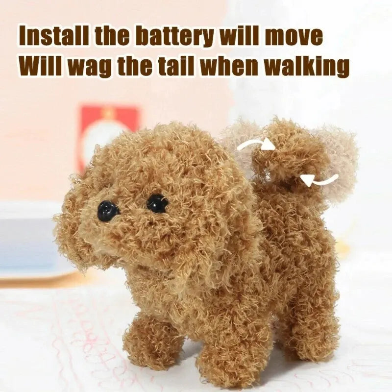 Baby Toy Dog That Walks Barks Tail Wagging Plush Interactive Electronic Pets Puppy Montessori Toys for Girls Boys Christmas Gift