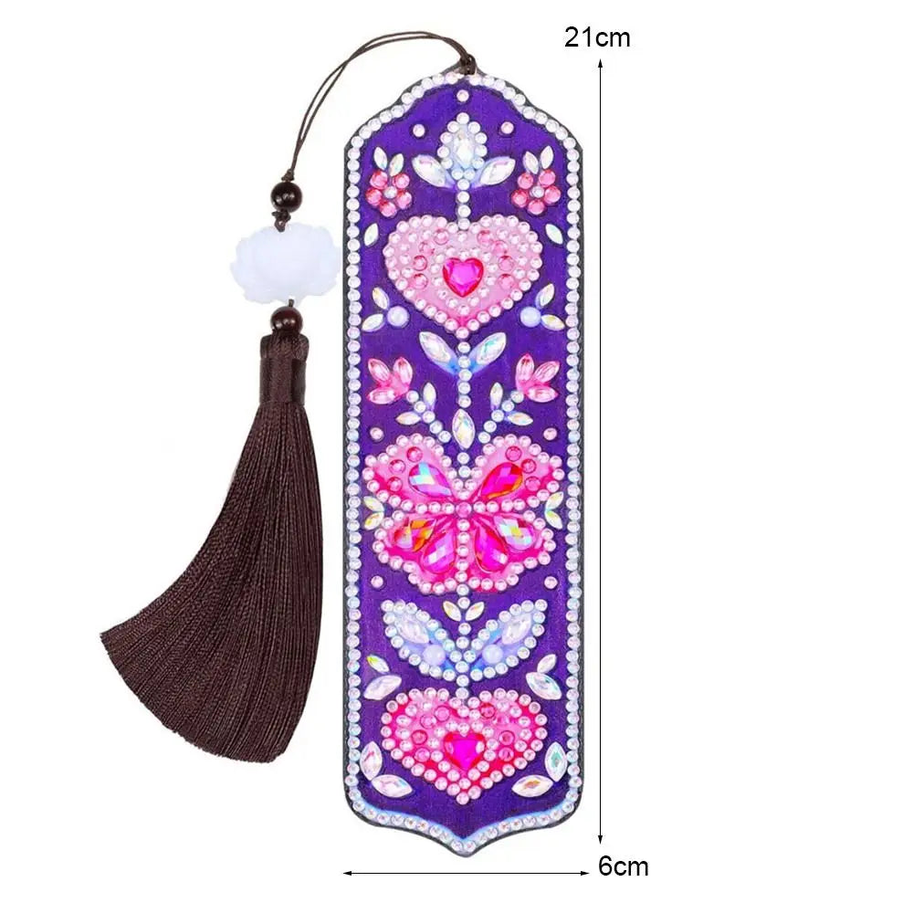 DIY Material Kit Diamond Embroidery Handmade Gifts Art Crafts Kits Tassel Bookmark Diamond Painting Bookmark Book Mark Bookmark
