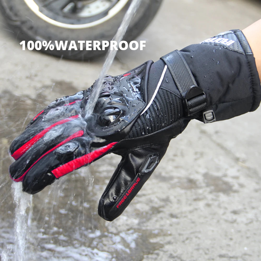 Motorradhandschuhe Winddicht Wasserdicht Guantes Moto Männer Motorrad Reithandschuhe Touchscreen Moto Motocross Handschuhe Winter 