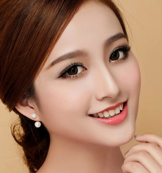 Elegant Shell Pearl Earrings for Women Silver 925 Jewelry Korean Style Fashionable Ear Studs Dating Sweet Girl gift
