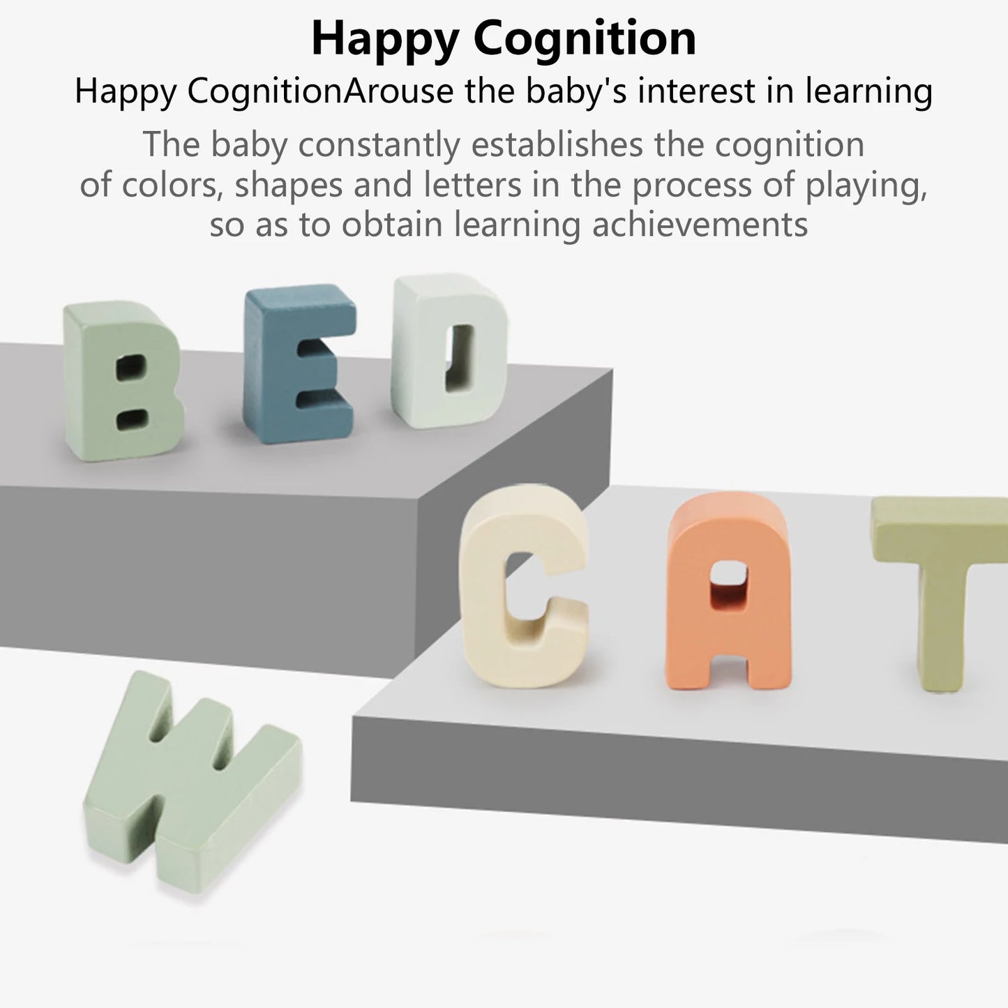 Toddlers Wooden ABC Letter Puzzles Early Educational Learning Toys 3D Puzzle Board Game Alphabet Blocks For Kids Birthday Gifts