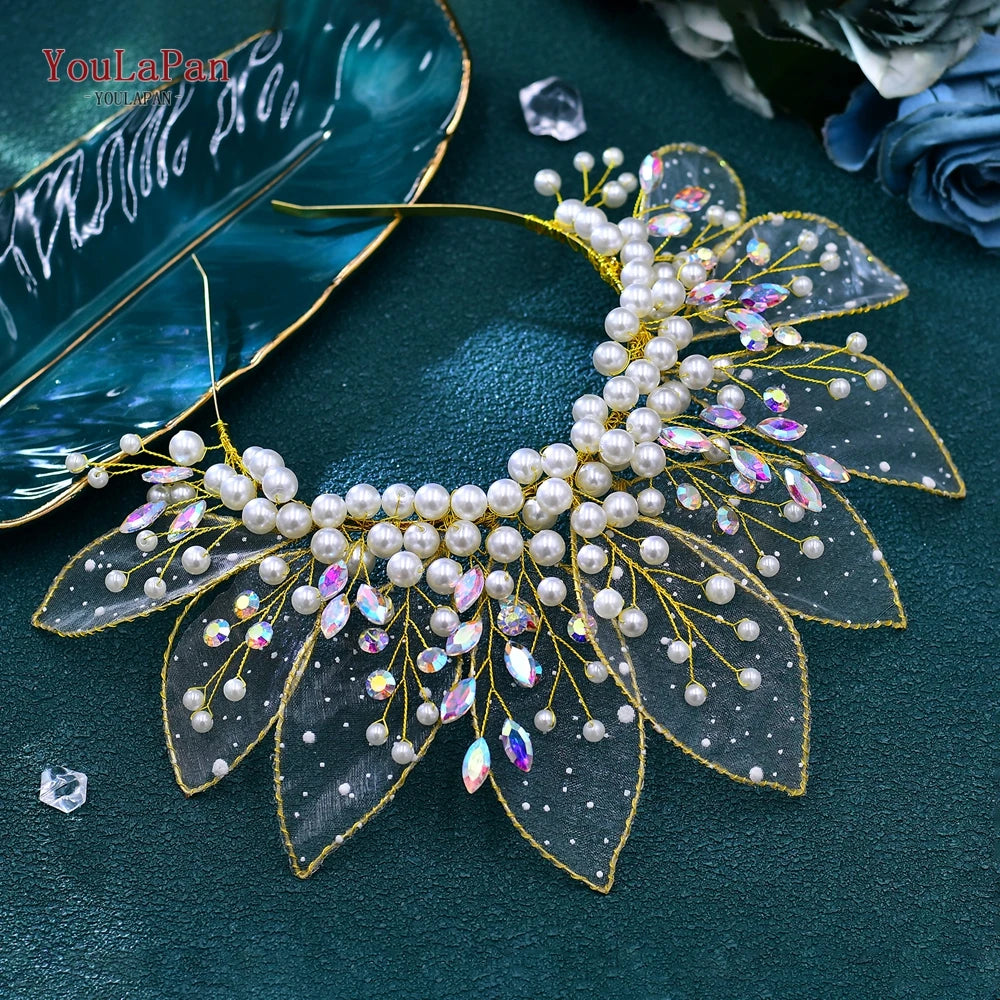 YouLaPan Luxury Rhinestone Crown Wedding Headband Bride Crown Tiaras Fashion Women Accessories Party Hair Ornaments HP698