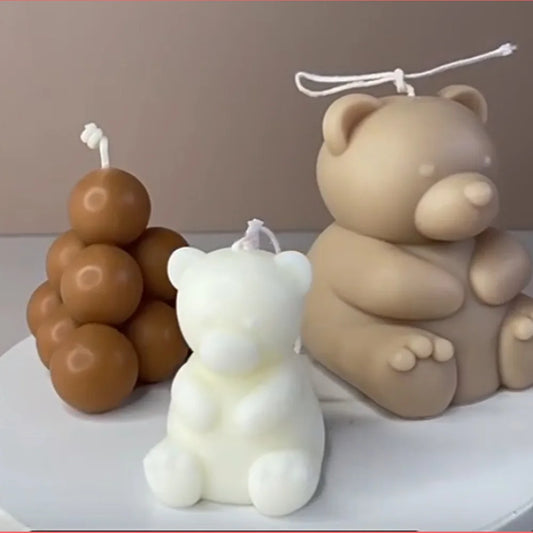 1PC Cute Candles Animals Bear Scented candles Birthday Gifts House Souvenirs decoration
