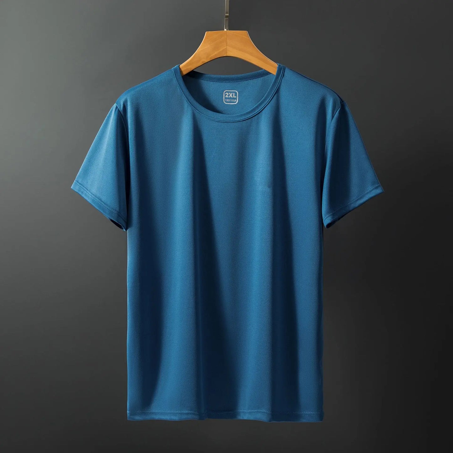 Summer Men's T-shirts Ice Silk Tops Men Short Sleeve Casual Fashion Men Clothing Basic Shirt O Neck Solid Color Classical Tshirt