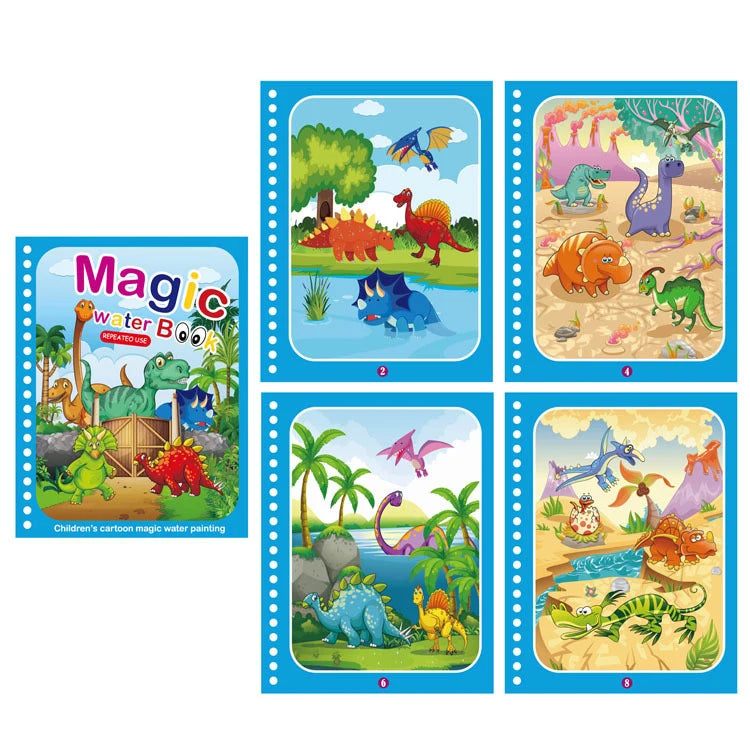 NEU Magische Wasserzeichenbücher für Kinder, Malbücher, Malspielzeug für Kinder, Geburtstagsgeschenk für Jungen und Mädchen, Weihnachten, Neujahr 
