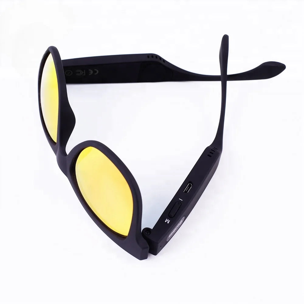 New Fashion Polarized UV400 Sunglasses music MP3 Bluetooth 5.0 Bone Conduction Headphones glasses men women sport wireless audio