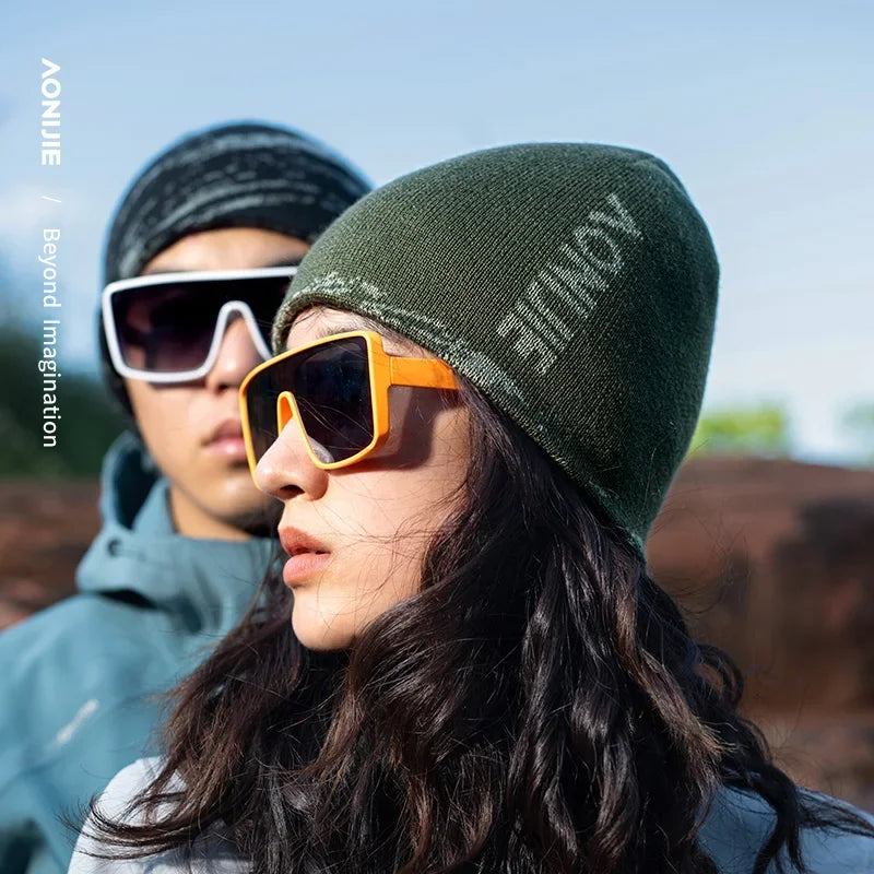 قبعة AONIJIE M41 Marino الصوفية الشتوية المقاومة للرياح والدافئة، ناعمة ومريحة ومناسبة للرجال والنساء والجري وركوب الدراجات 