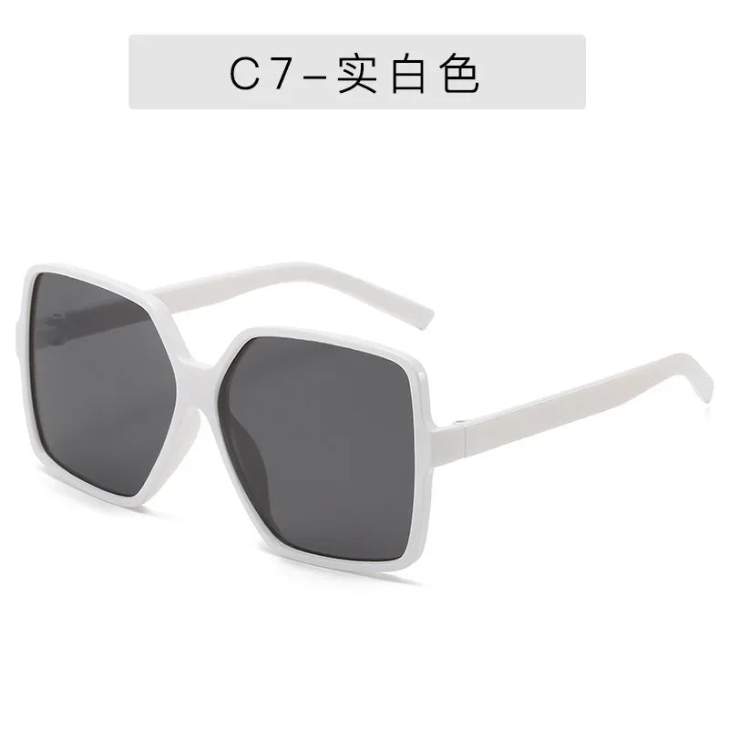 2025 Fashion Women Oversize Sunglasses Gradient Plastic Brand Designer Female Sun Glasses