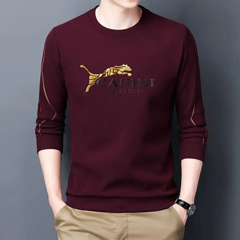 Male Pullover Round Neck Baggy Men's T-shirts 100℅ Cotton mon