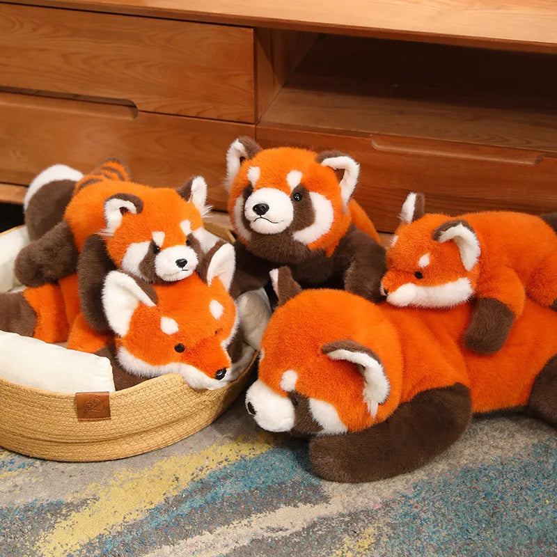 Niedliches Waschbär-Plüschtier, Kuscheltiere, Fuchs, weiche Puppe, Kissen, roter Panda, Spielzeug, Geburtstagsgeschenk für Jungen und Mädchen 
