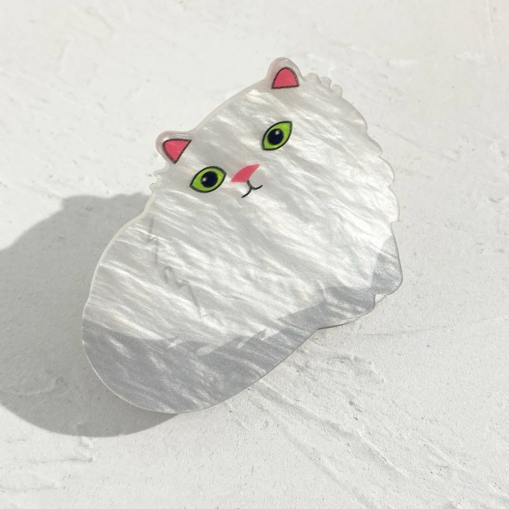 Cute Acrylic Thick Hair Claw Clip For Women Girls New Design Cartoon Cat Rabbit Dog Bear Shape Animal Hair Accessorie Headwear unique !!!