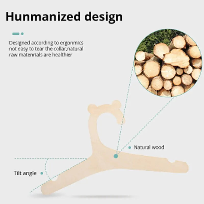 10 Pcs Baby Kreative Kleiderbügel Rack Baby Holz Kleiderbügel Home Baby Zimmer Kinderzimmer Dekor für Kinder Vorhanden 