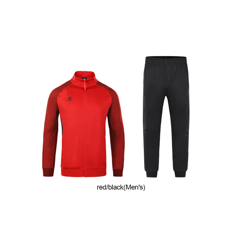 KELME Mens Sportswear Sets Gym Joggings Sport Fitness Tracksuit Outdoor Warm Running Sweatpants Sweatshirts Sport Suit Women