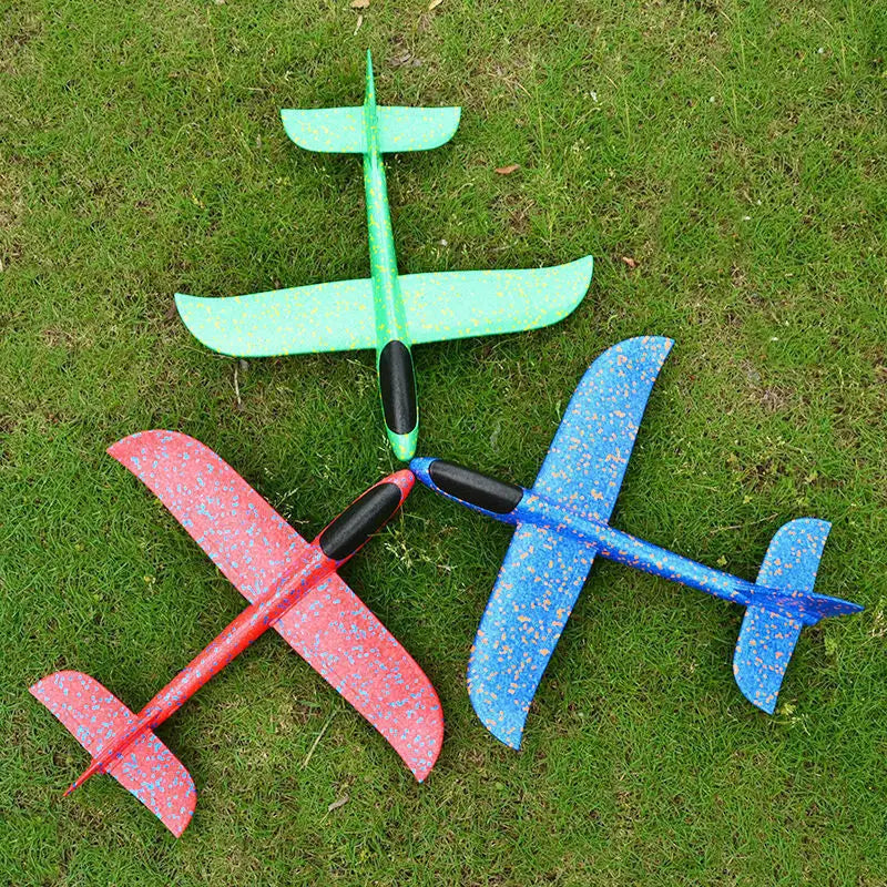 Reinweiß 49 cm großes Schaumflugzeug Segelflugzeug Modell Handwurf Flugzeug Outdoor Kinderspielzeug Flugzeug Kinder Geburtstag &amp; Party Kreativ 