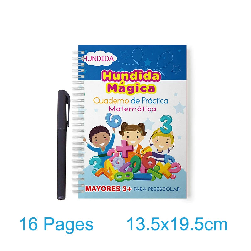 Magic Practice Copybook SANK Reusable Arabic for Kid Writing Groove Arabic Alphabet Wordpad Kids Word Calligraphy