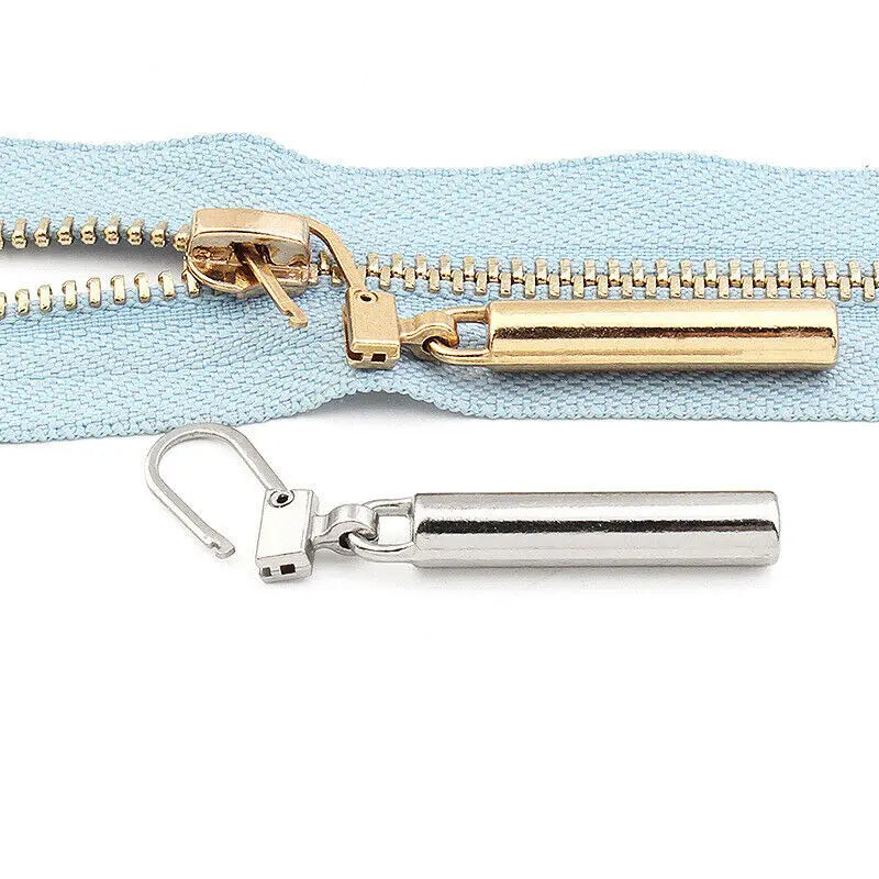 2/10 Stück Reißverschlussschieber-Abzieher, Sofort-Reparatur-Set für Reißverschlüsse, Ersatz für kaputte Schnallen, Reisetaschen, Reißverschlusskopf, DIY, Nähen, Basteln 