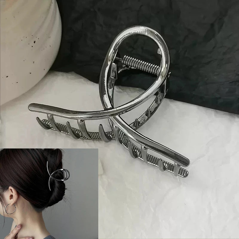 Classic Mini Geometric Love Hair Grab Barrettes Women Vintage Small Hair Claws Shark Clip Kid Headwear Korean Hair Accessories