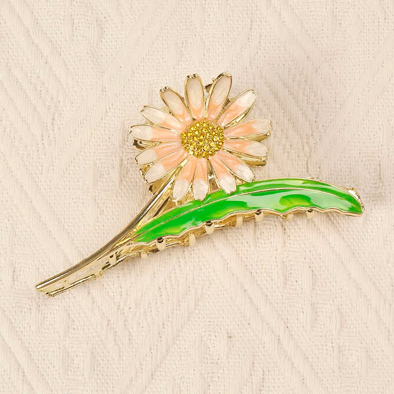 fresh Durian Metal Hair Clip Hair claws fruit oil drop flower Personality Fruit Funny Hair Claw Hairpin for Women Girls Headwear