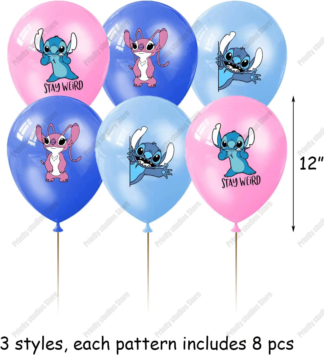 10 STÜCKE 12 Zoll Disney Lilo und Stitch Latexballons Set Globo Junge Mädchen Geburtstagsparty Babyparty Party Dekorationen Kinderspielzeug 