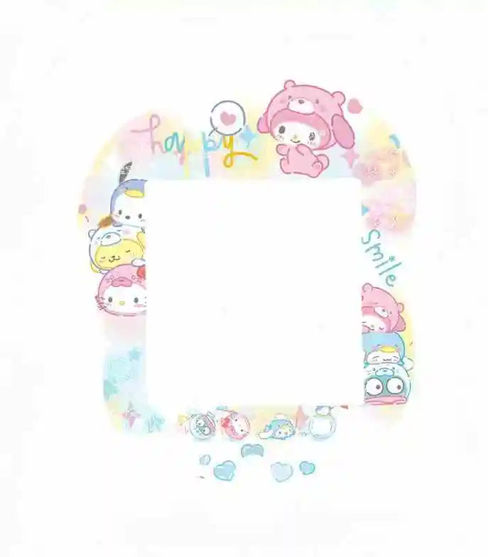 Sanrio Hellokitty Cinnamoroll Tamagotchi Uni Faceplate Silicone Protective Film Kawaii Sticker Cute Tamagotchi Protective Decor