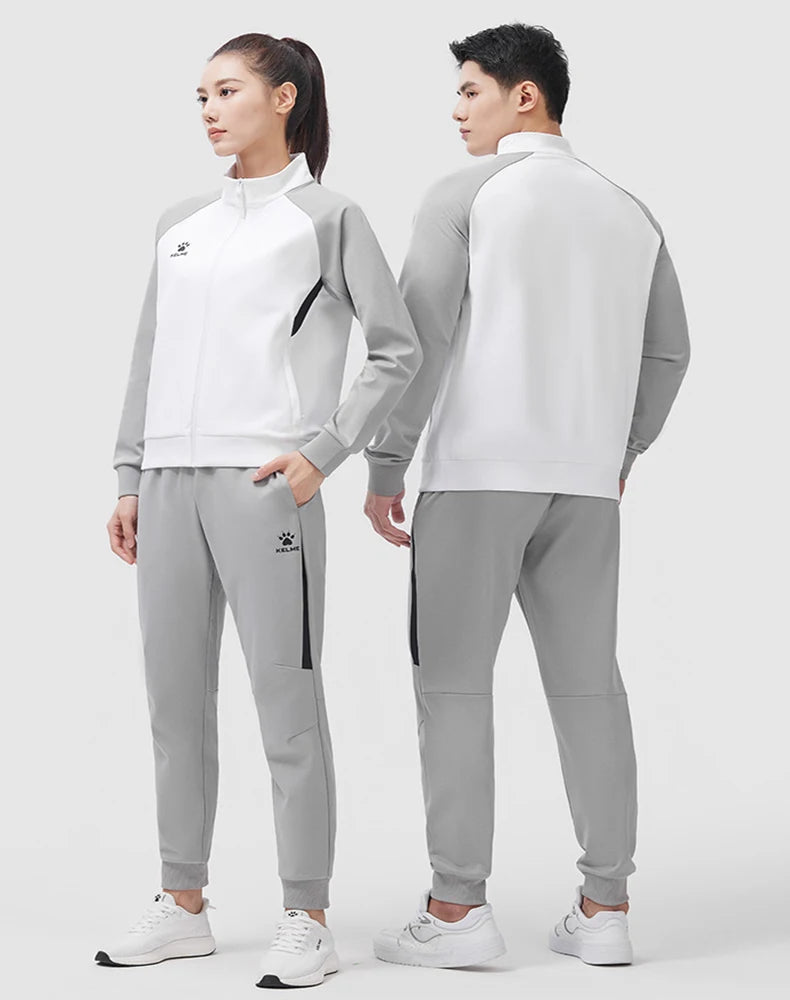 KELME Mens Sportswear Sets Gym Joggings Sport Fitness Tracksuit Outdoor Warm Running Sweatpants Sweatshirts Sport Suit Women